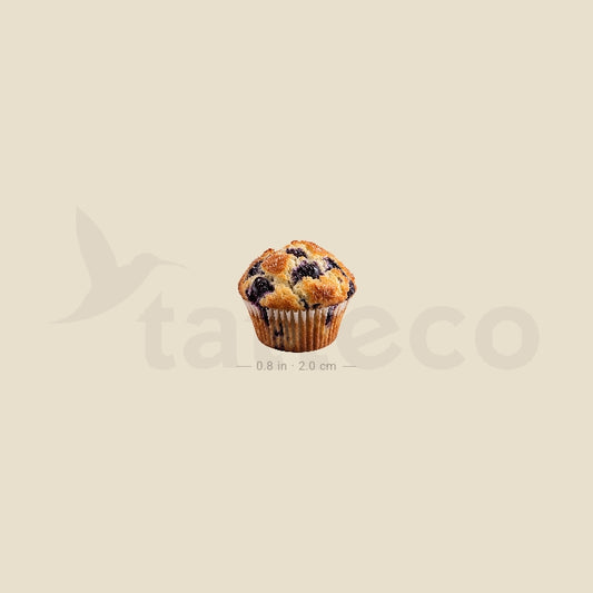 Blueberry Muffin Temporary Tattoo - Set of 3