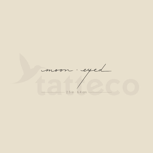 Moon Eyed Temporary Tattoo by M3.Ink - Set of 3