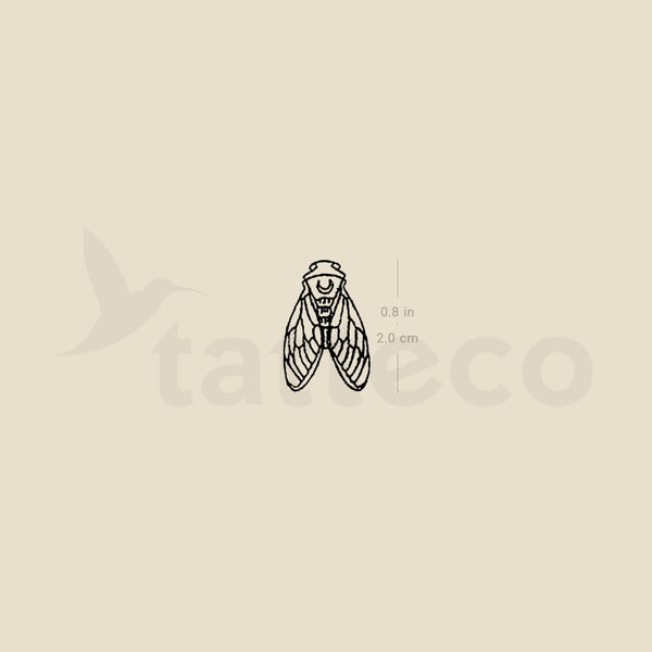 Cicada Temporary Tattoo - Set of 3