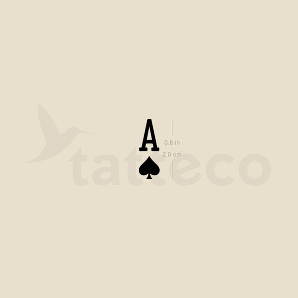 Ace Of Spades Temporary Tattoo - Set of 3
