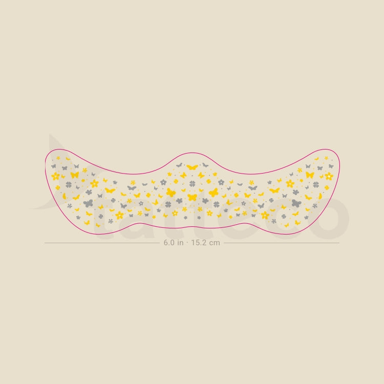 Butterfly Freckles Temporary Tattoo - Set of 3