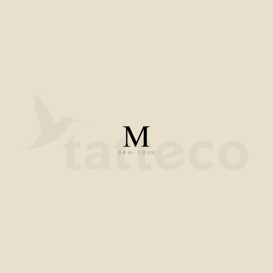 Tatuaje temporal de Mu mayúscula - Juego de 3
