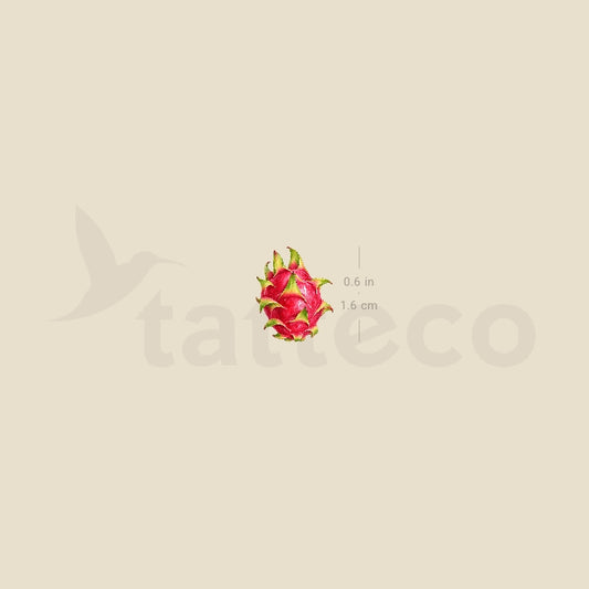 Little Dragon Fruit Temporary Tattoo - Set of 3