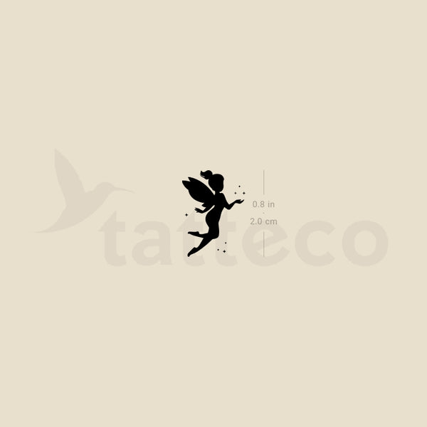 Fairy Silhouette Temporary Tattoo - Set of 3