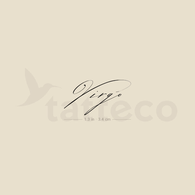 Virgo Temporary Tattoo by M3.Ink  - Set of 3
