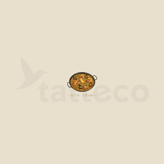 Paella Temporary Tattoo - Set of 3