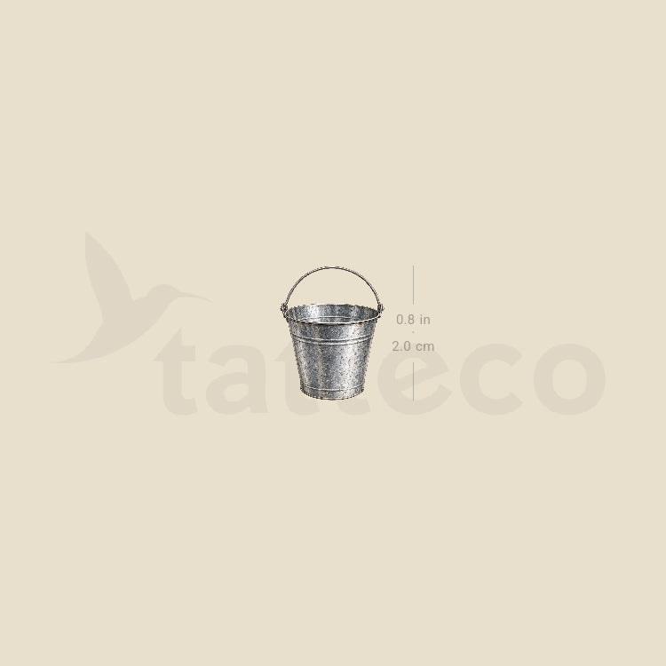Bucket Temporary Tattoo - Set of 3