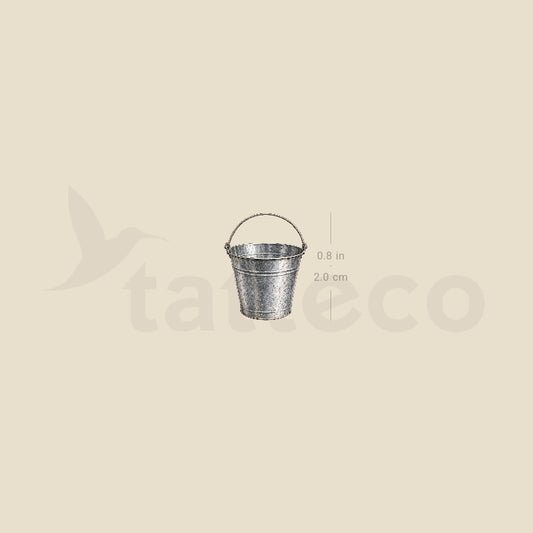 Bucket Temporary Tattoo - Set of 3
