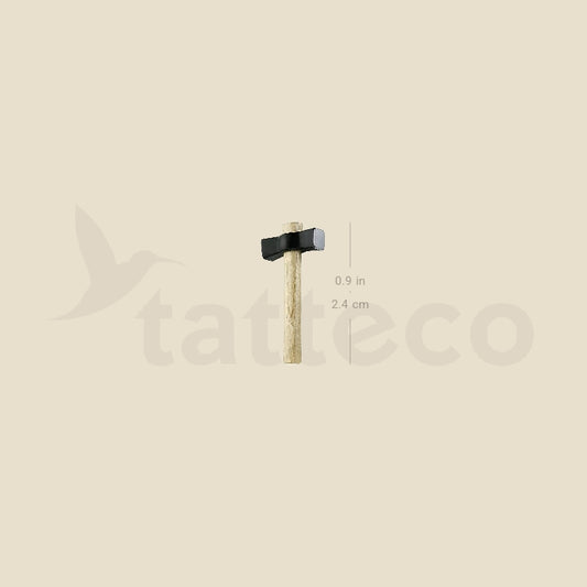 Club Hammer Temporary Tattoo - Set of 3