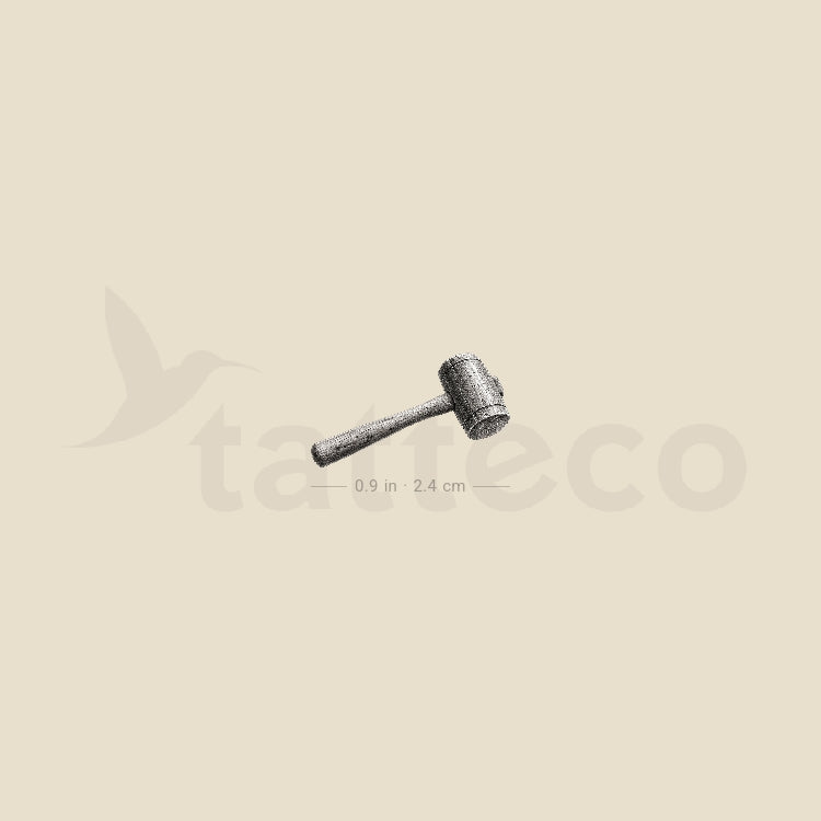 Mallet Temporary Tattoo - Set of 3