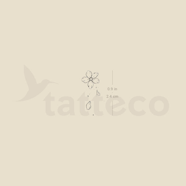 Forget-me-not By Stefano Mazza Temporary Tattoo - Set of 3