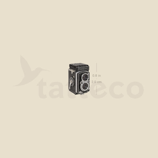 Rolleiflex Camera Temporary Tattoo - Set of 3