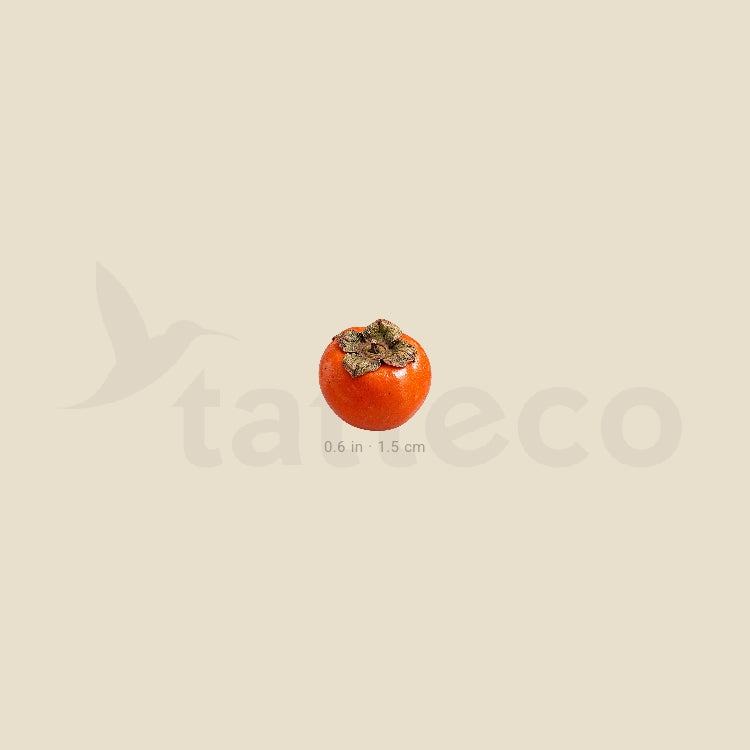 Little Persimmon Temporary Tattoo - Set of 3