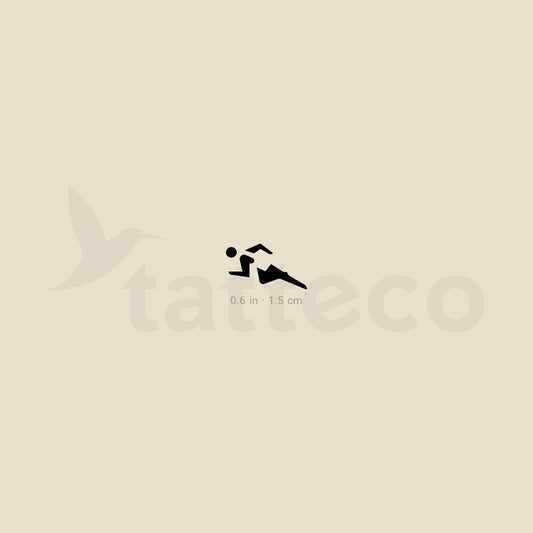 Sprinter Symbol Temporary Tattoo - Set of 3