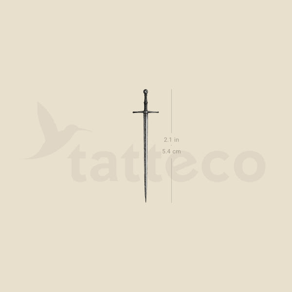 Sword Temporary Tattoo - Set of 3