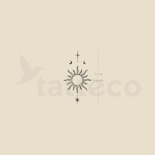 Little Sun By Stefano Mazza Temporary Tattoo - Set of 3