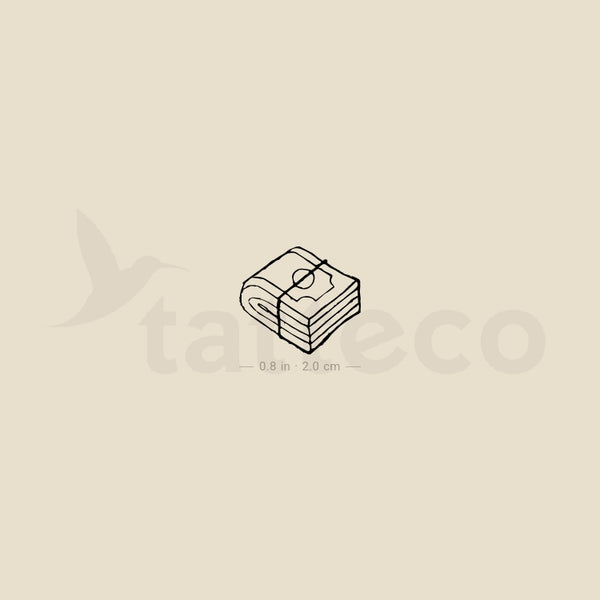 Roll Of Money Temporary Tattoo - Set of 3