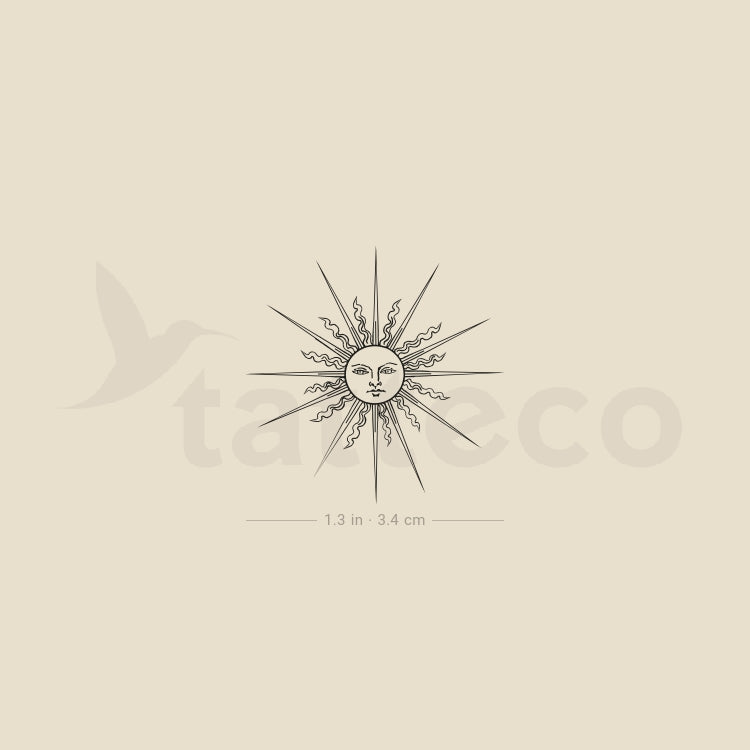 Inti Sun Temporary Tattoo - Set of 3