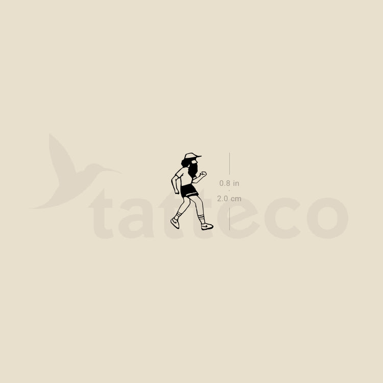 Run Forrest Run Temporary Tattoo - Set of 3