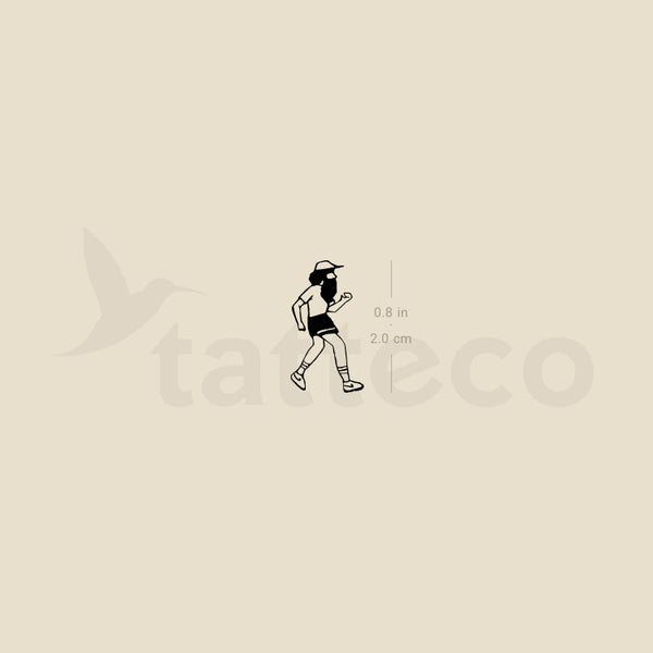 Run Forrest Run Temporary Tattoo - Set of 3