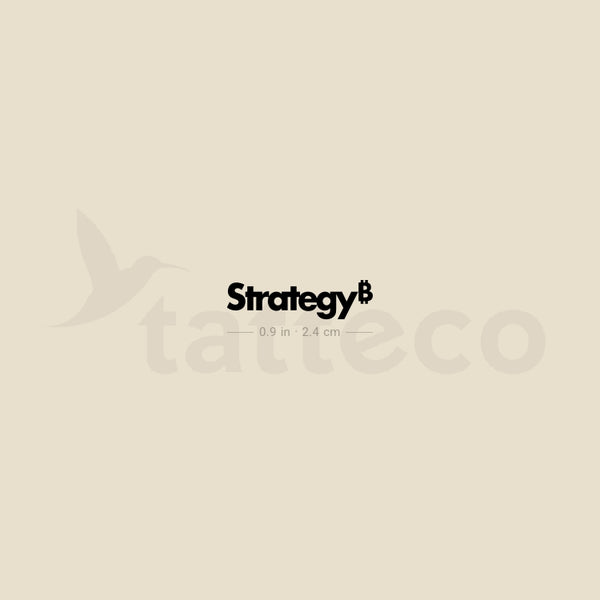 Strategy Temporary Tattoo - Set of 3