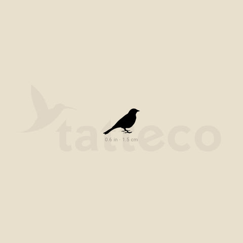 Standing Bird Temporary Tattoo - Set of 3
