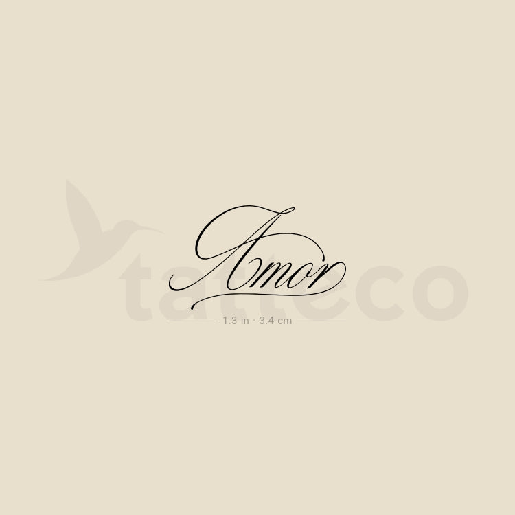 Amor Temporary Tattoo By M3.Ink - Set of 3