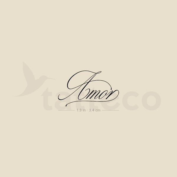 Amor Temporary Tattoo By M3.Ink - Set of 3