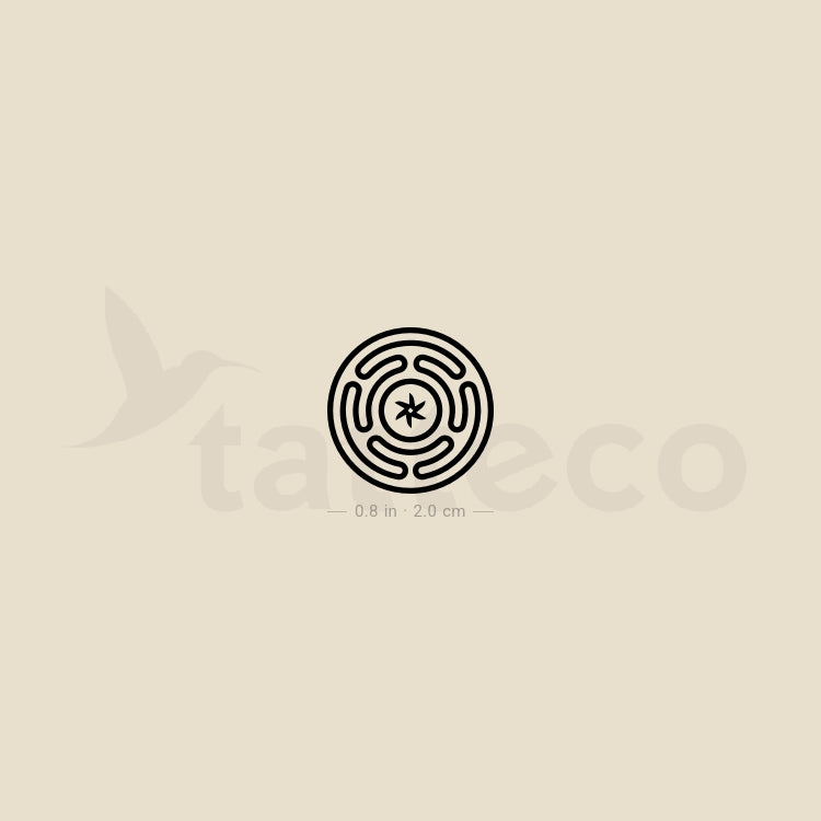 Hecate’s Wheel Temporary Tattoo - Set of 3