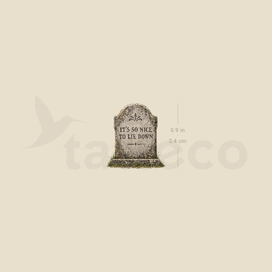 Headstone Temporary Tattoo - Set of 3