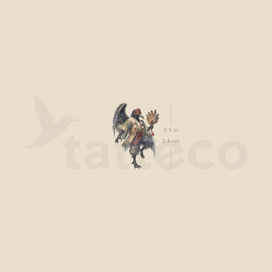 Karasu Tengu Temporary Tattoo - Set of 3