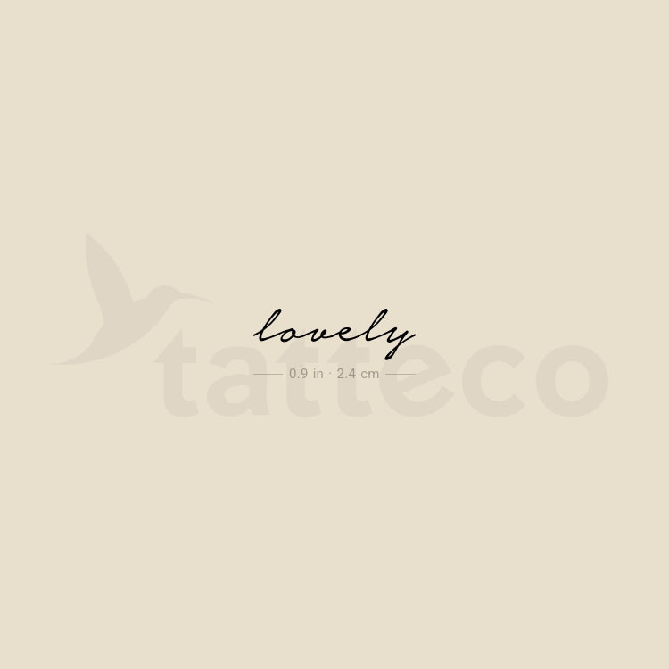 Lovely Temporary Tattoo - Set of 3