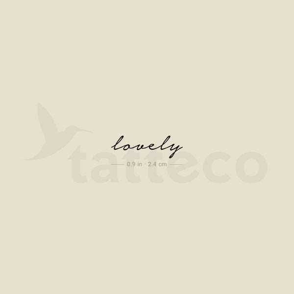 Lovely Temporary Tattoo - Set of 3