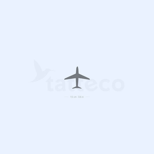 Small Airplane 2-Week Temporary Tattoo - Set of 2