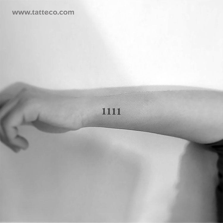 1111 Temporary Tattoo - Set of 3