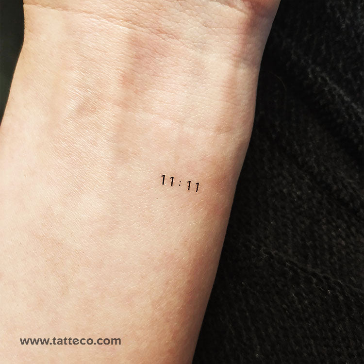 Little 11:11 Numerology Temporary Tattoo - Set of 3