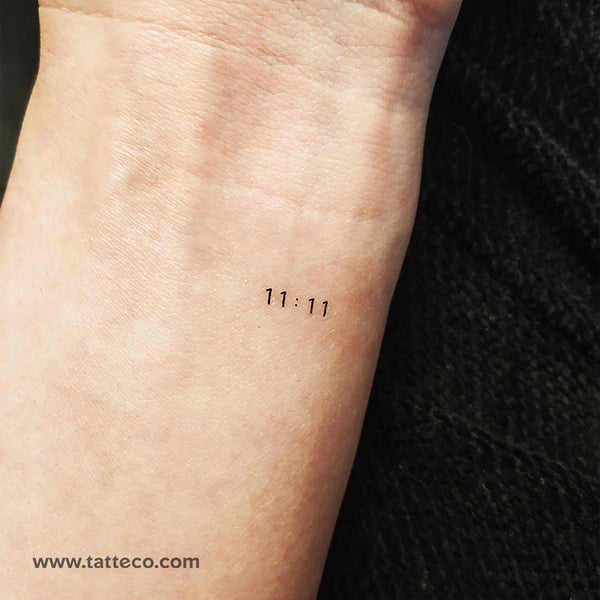 Little 11:11 Numerology Temporary Tattoo - Set of 3