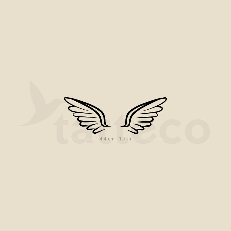 Wing Couple Temporary Tattoo - Set of 3