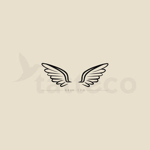 Wing Couple Temporary Tattoo - Set of 3