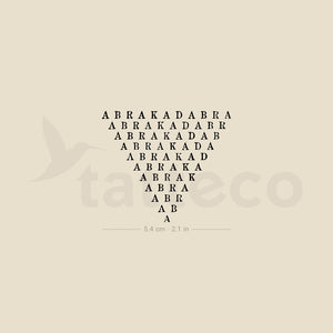 Abrakadabra Temporary Tattoo - Set of 3