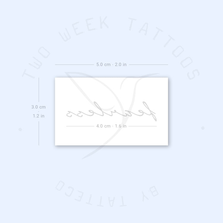 Fearless Semi-Permanent Tattoo - Set of 2