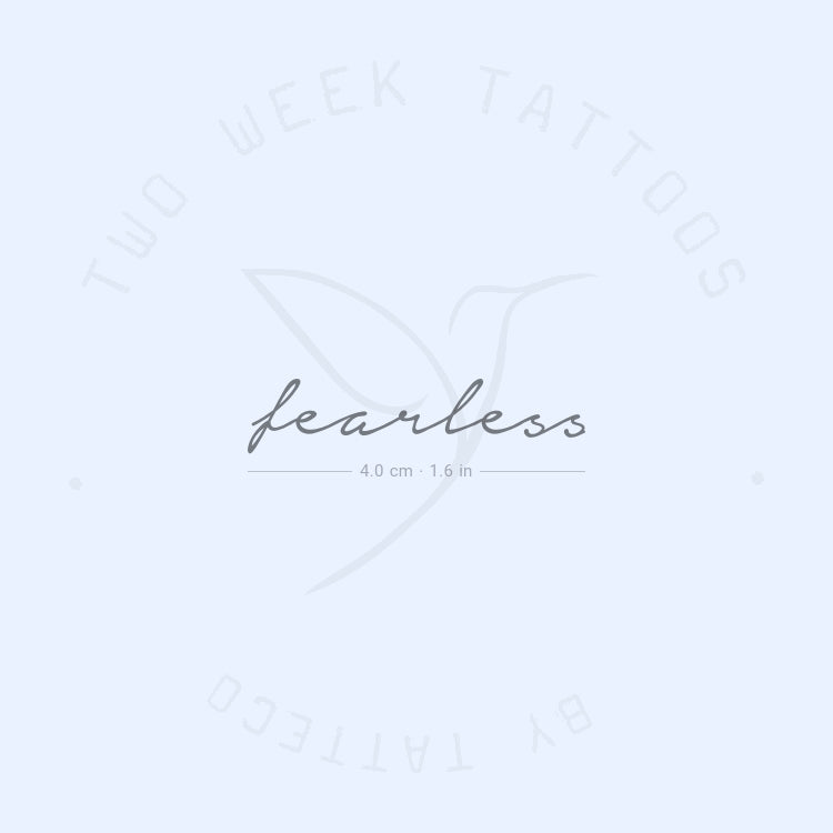 Fearless Semi-Permanent Tattoo - Set of 2