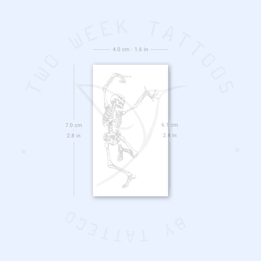 Dancing Skeleton Semi-Permanent Tattoo - Set of 2