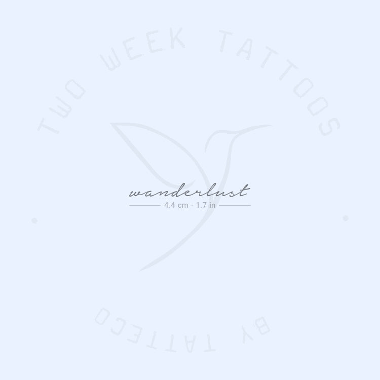 Tatuaje semipermanente Wanderlust - Juego de 2