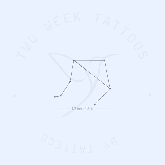 Tatuaje semipermanente de la constelación de Libra (juego de 2)