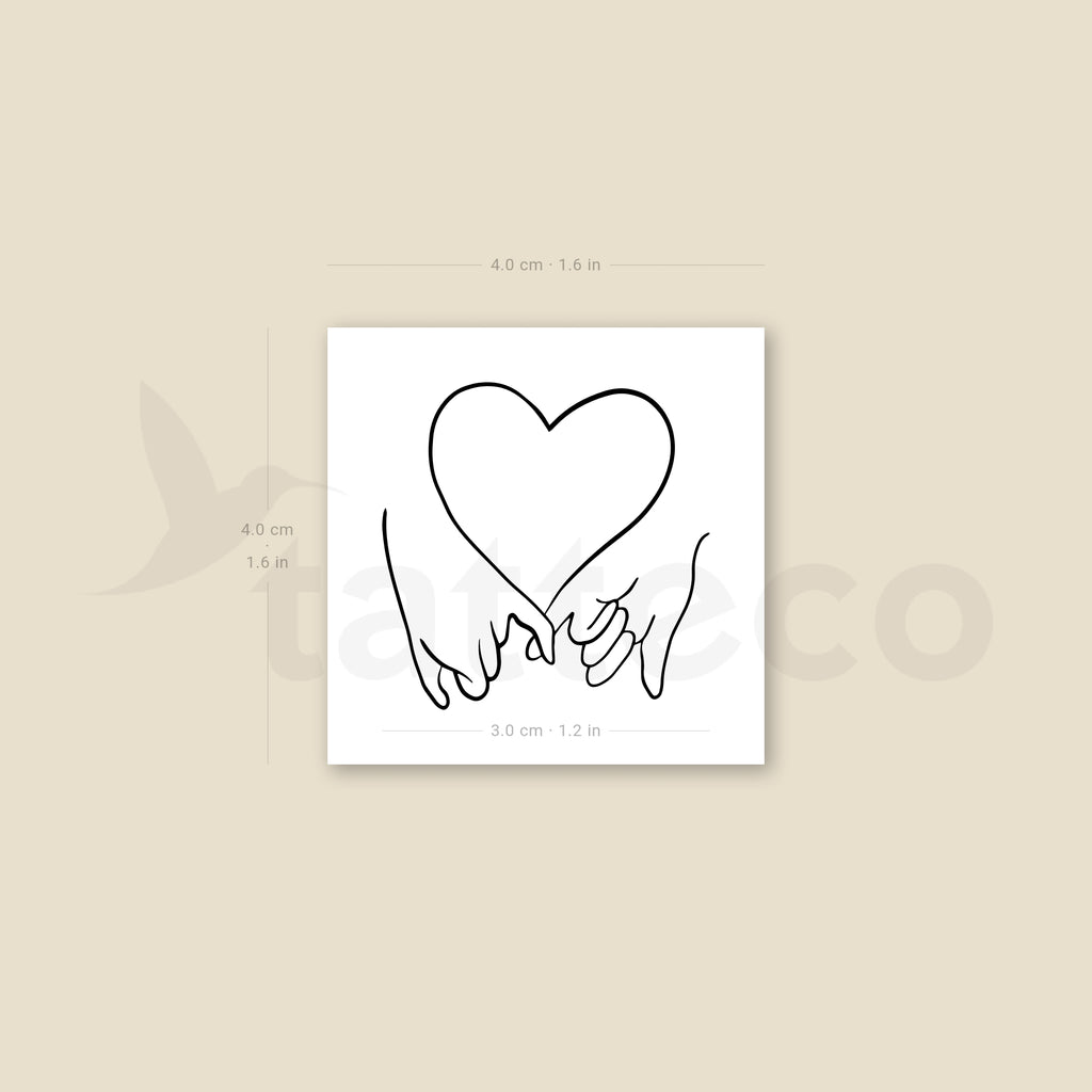 Pinky Promise Love Temporary Tattoo Set of – Tatteco