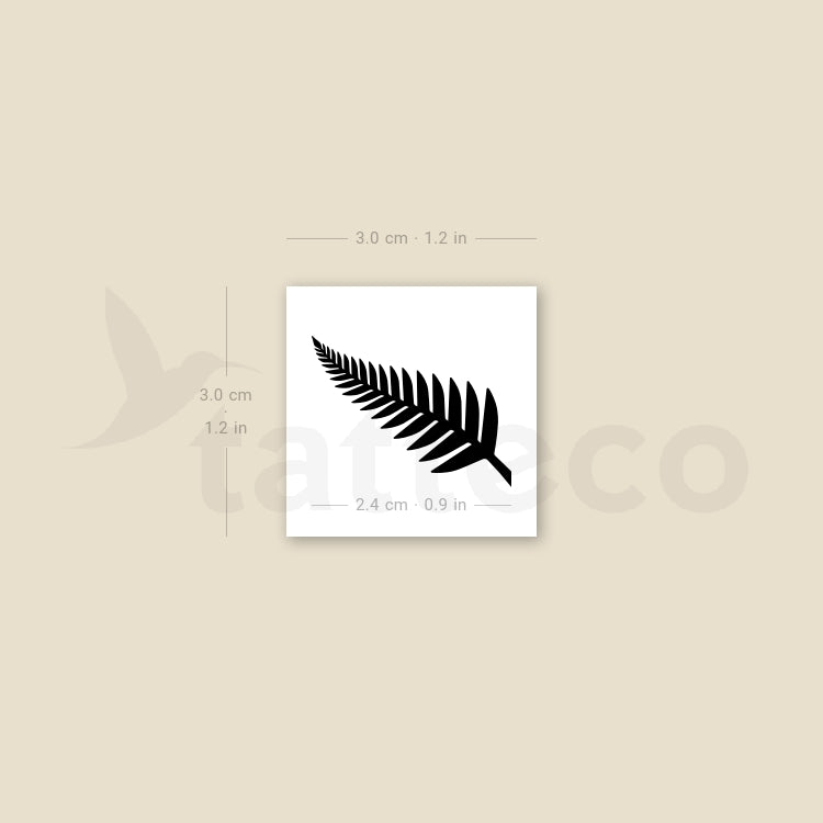 Fern Leaf Temporary Tattoo - Set of 3
