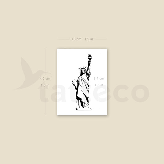 Statue of Liberty Temporary Tattoo - Set of 3