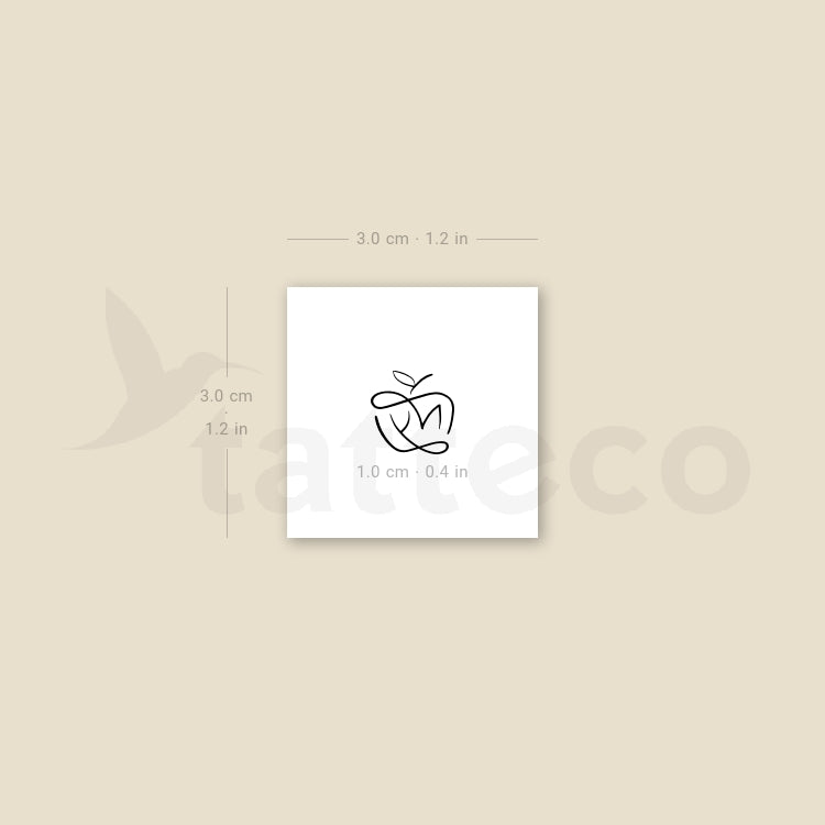 New York Apple Temporary Tattoo - Set of 3