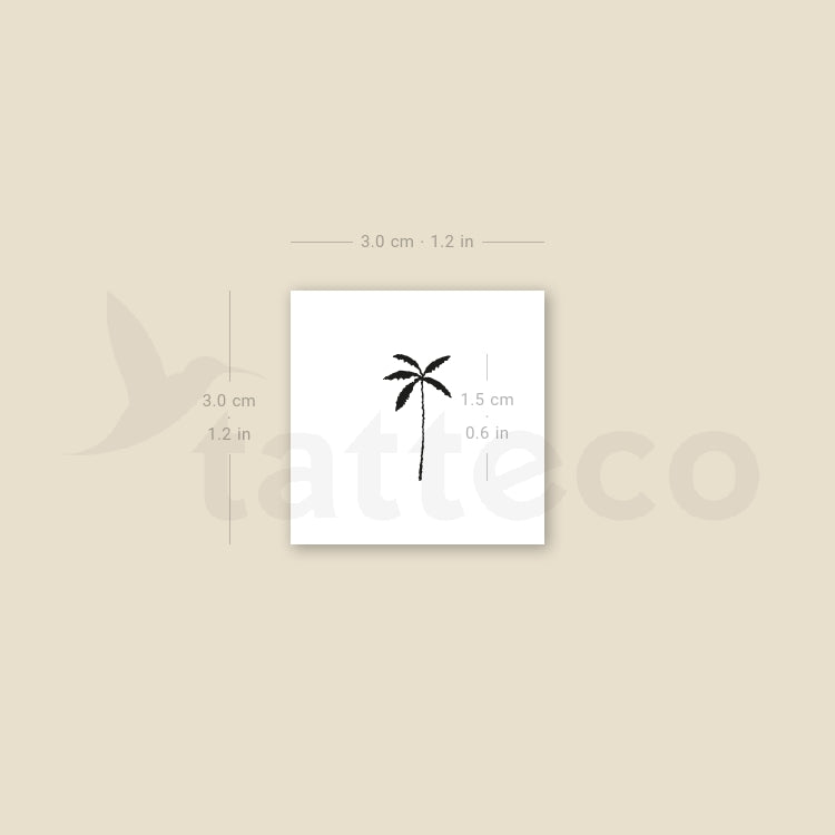 Date Palm Temporary Tattoo - Set of 3